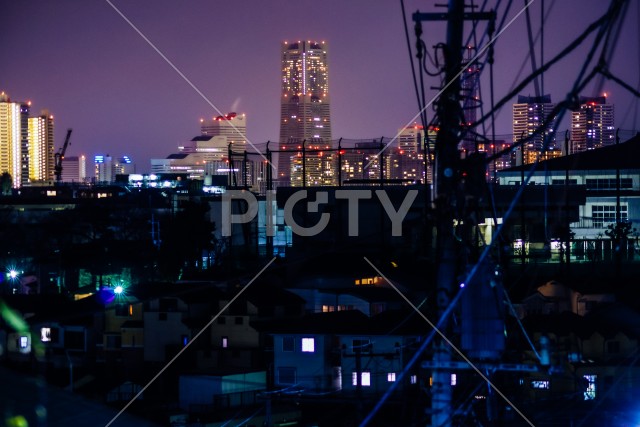 みなとみらいと横浜市街の夜景