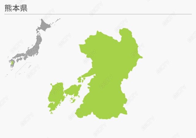 都道府県地図 熊本県