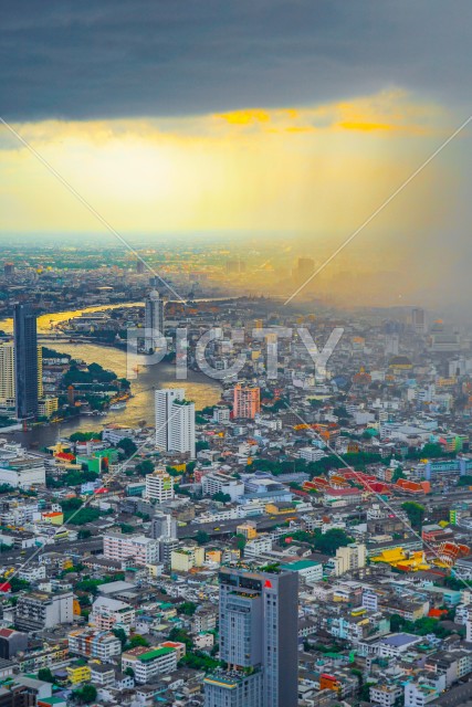 タイ・バンコクの街並み（マハナコーン展望台）
