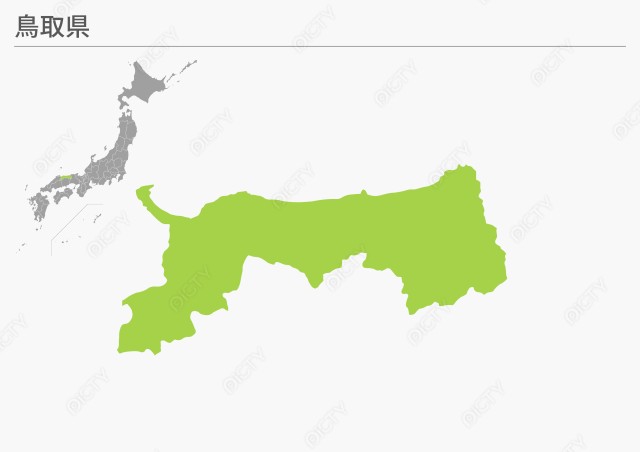 都道府県地図 鳥取県