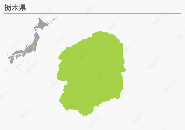 都道府県地図 栃木県