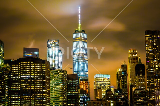 ニューヨーク・マンハッタンの夜景
