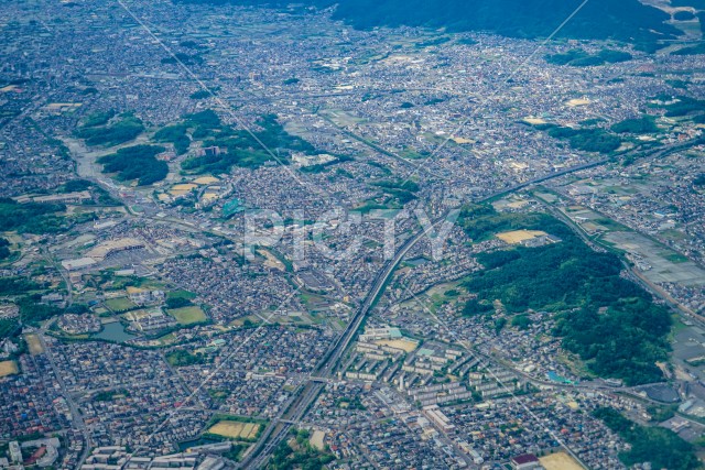 奈良県の空撮写真