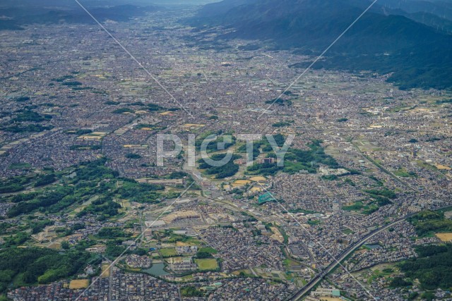 奈良県の空撮写真