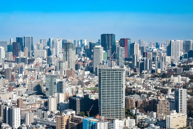 恵比寿ガーデンプレイスから見た東京都心風景