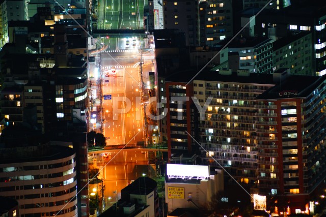 ランドマークタワーからの横浜夜景