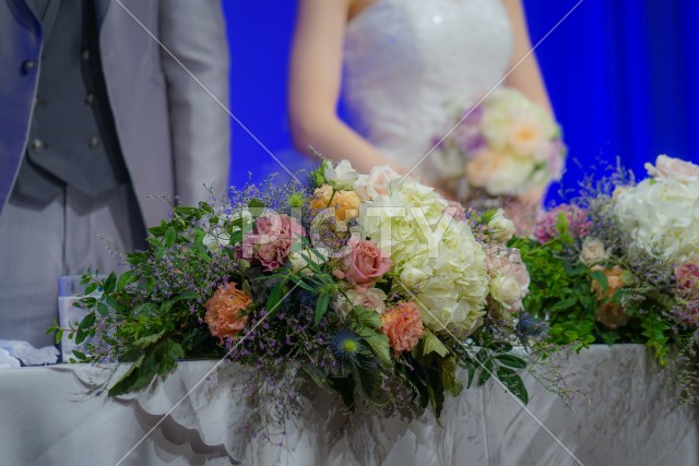 結婚式の新郎新婦のイメージ