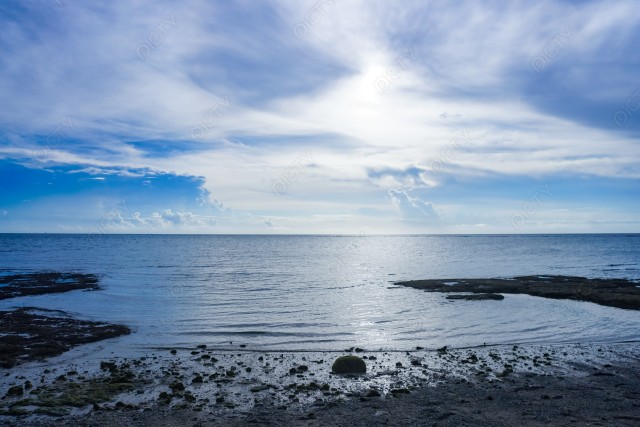 沖縄の海と地平線