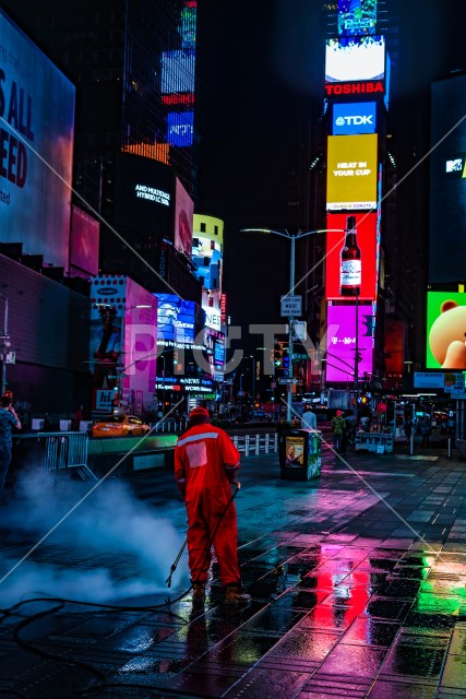 タイムズスクエアの夜景（ニューヨーク・マンハッタン）