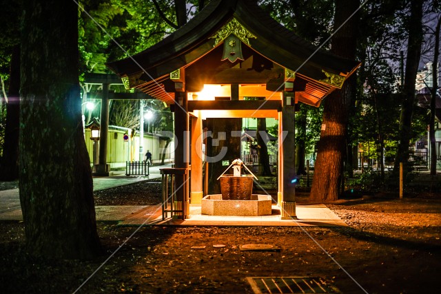 布多天神社の夜景