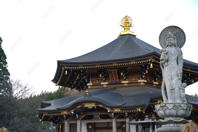 仙台市の定義如来西方寺本堂と如来像