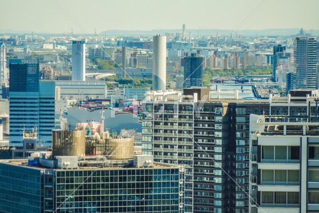 世界貿易センタービル（シーサイドトップ）から見える東京の街並み