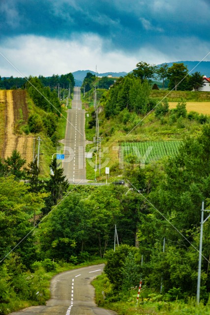 ジェットコースターの路（北海道富良野）