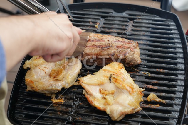 バーベキューの肉のイメージ