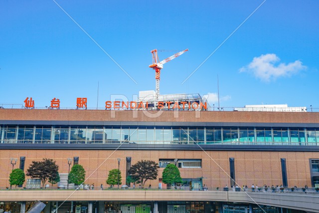 仙台駅西口の街並み