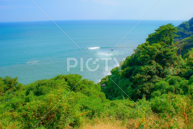 焼津市の海沿い（静岡県）