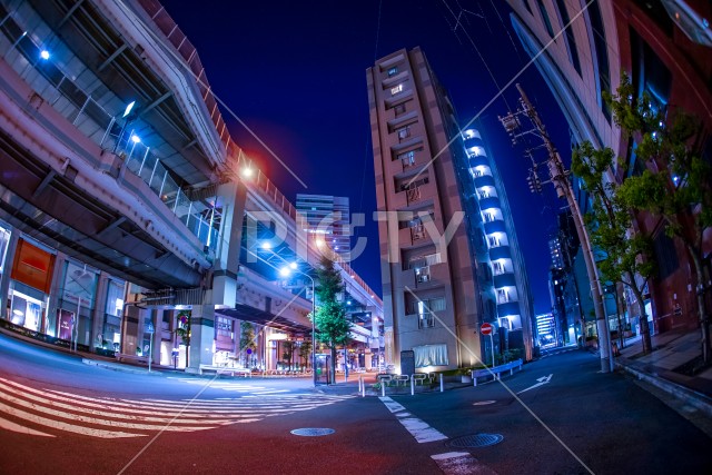 横浜の夜景（横浜市神奈川区）