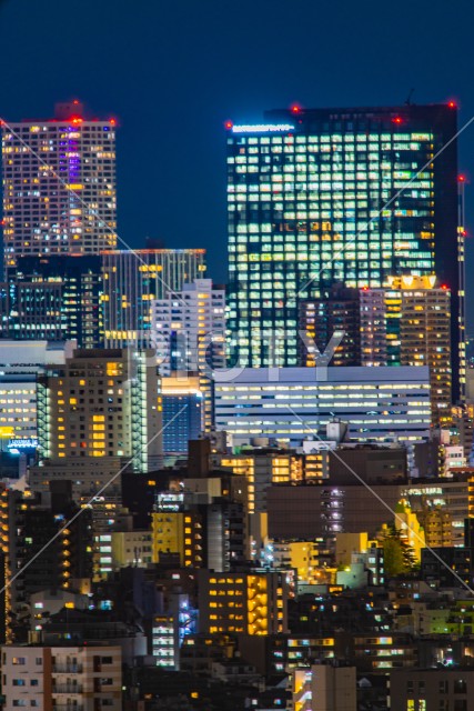 文京シビックセンター展望台から見える東京夜景
