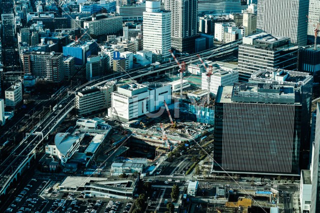 横浜ランドマークタワーから見える街並み