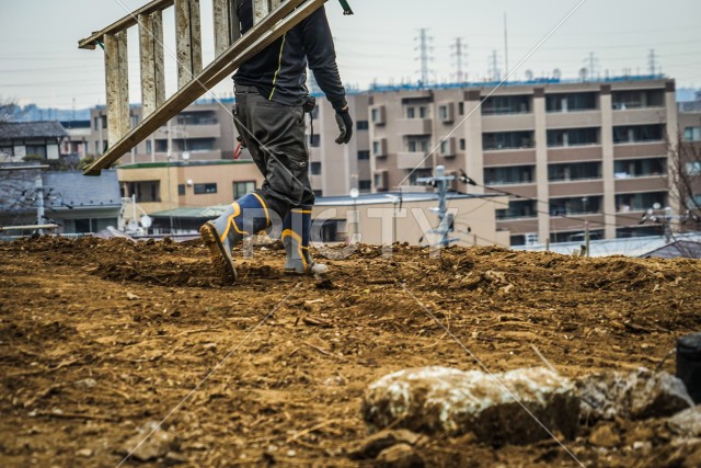 土木建築現場と作業風景