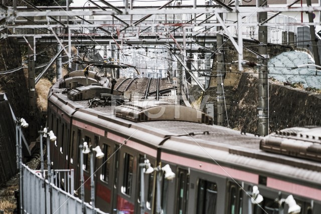 東急東横線の列車（大倉山）