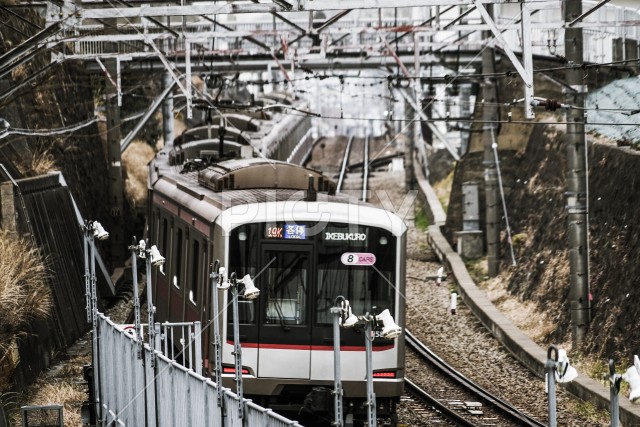 東急東横線の列車（大倉山）