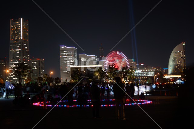 横浜の夜景とイルミネーション