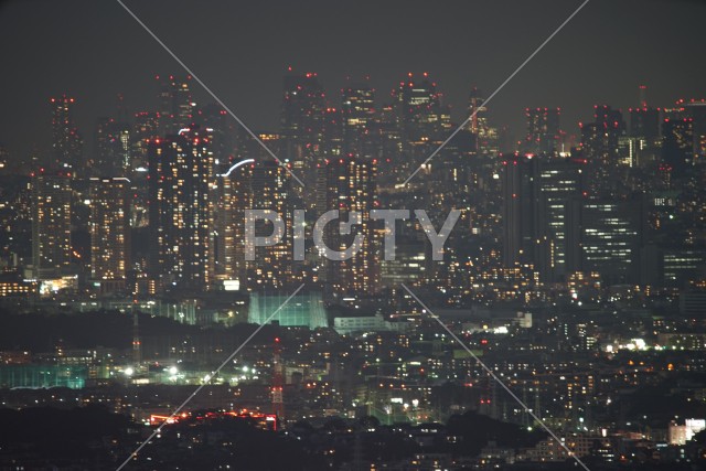 横浜ランドマークタワーから見える夜景