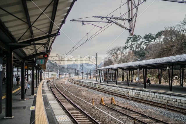 松島駅のプラットフォーム