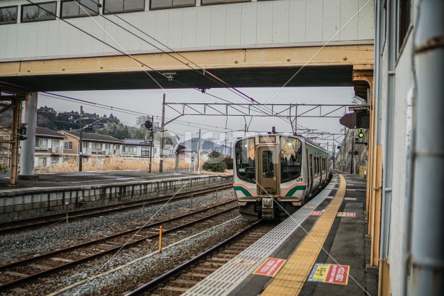 松島駅のプラットフォーム