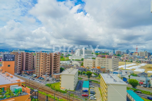 仙台市宮城野区の街並み