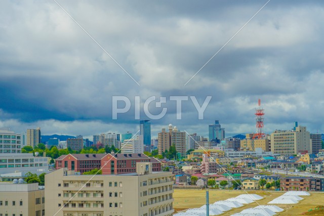 仙台市宮城野区の街並み