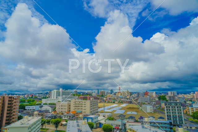 仙台市宮城野区の街並み