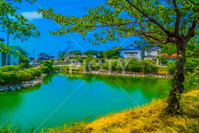 秋田県の田園風景