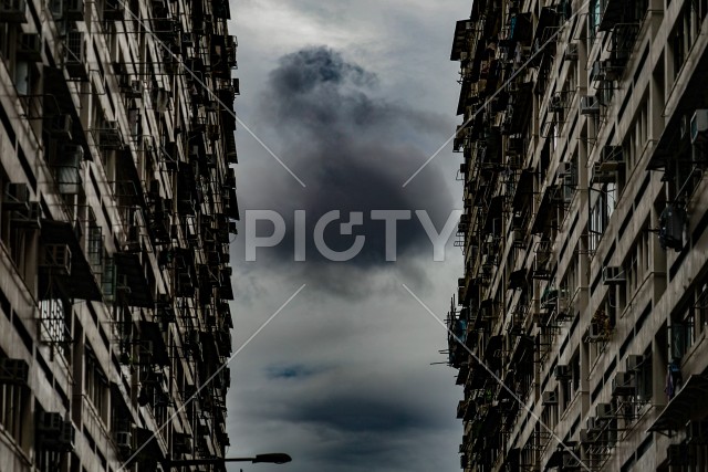 香港の巨大な集合住宅