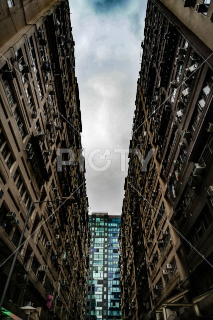 香港の巨大な集合住宅