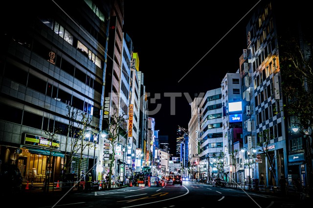 渋谷の夜景（東京都渋谷区）