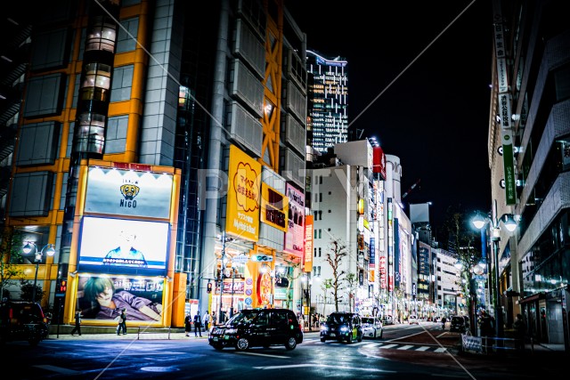 渋谷の夜景（東京都渋谷区）