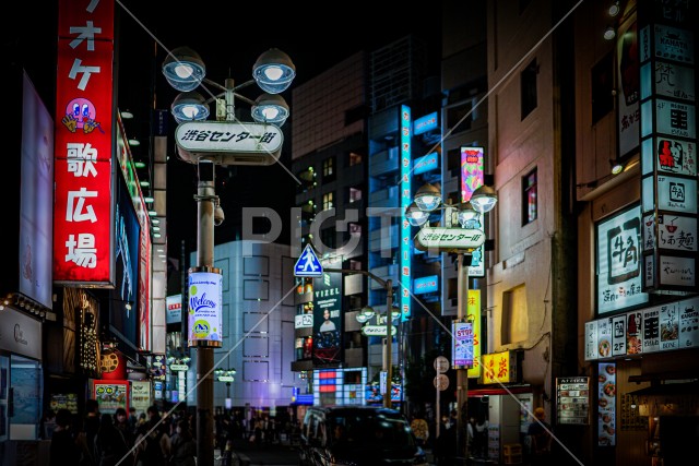 渋谷の夜景（東京都渋谷区）