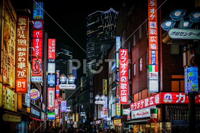 渋谷の夜景（東京都渋谷区）