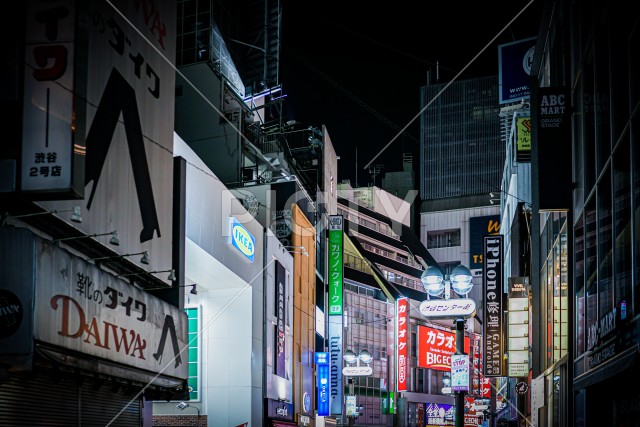 渋谷の夜景（東京都渋谷区）