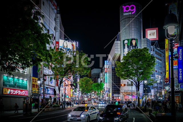 渋谷の夜景（東京都渋谷区）