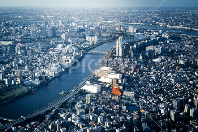 隅田川と東京の街