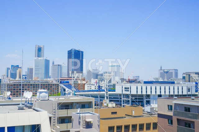 横浜スタジアムのある風景