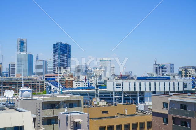 横浜スタジアムのある風景