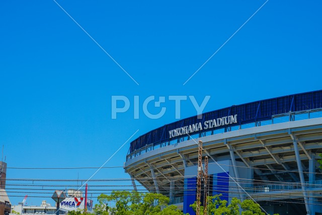 横浜スタジアムのある風景