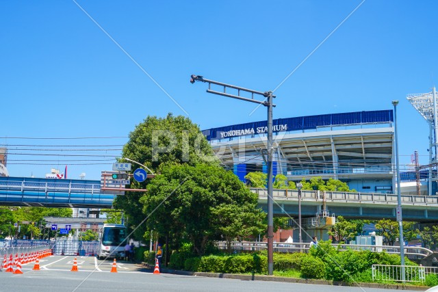 横浜スタジアムのある風景