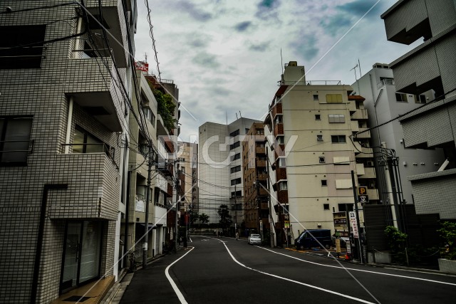 曇天の渋谷区