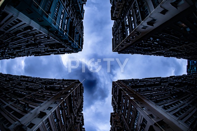 香港の巨大な集合住宅