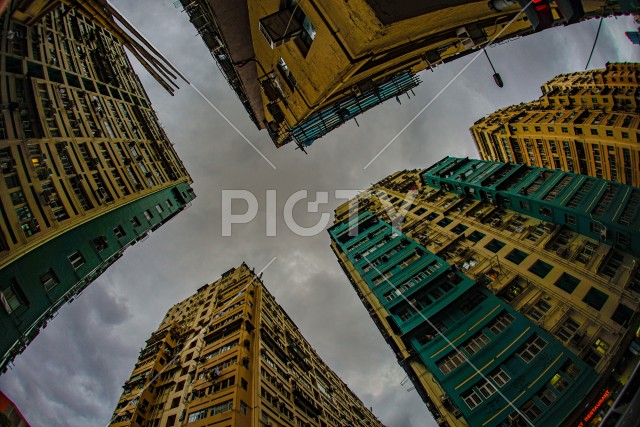 香港の巨大な集合住宅